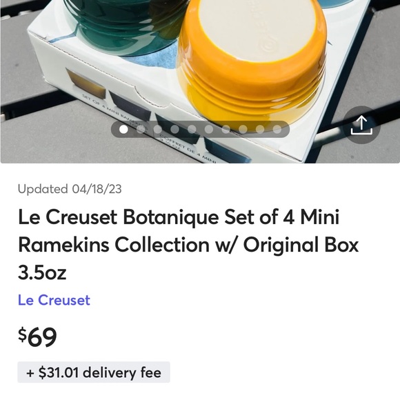 Le Creuset Limited Edition Ramekin 4-Pack (Brand New) - Picture 11 of 12